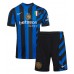 Inter Milan Alessandro Bastoni #95 Hemmatröja Barn 2024-25 Kortärmad (+ Korta byxor)